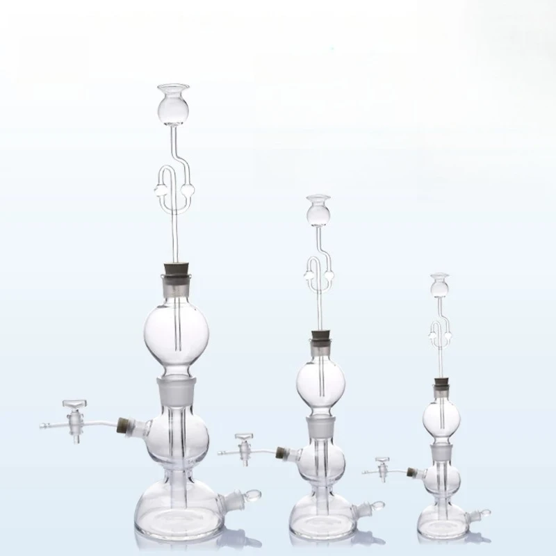 Apparatus 250ml, Thick Borosilicate Glass Gas Generator, Chemistry Teaching Experimental Glass Instrument