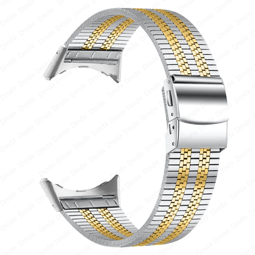 Metal Strap For Google Pixel Watch Band Pixel Watch Active Bracelet Stainless Steel Wrist Watchbands Replacement Belt Accessorie