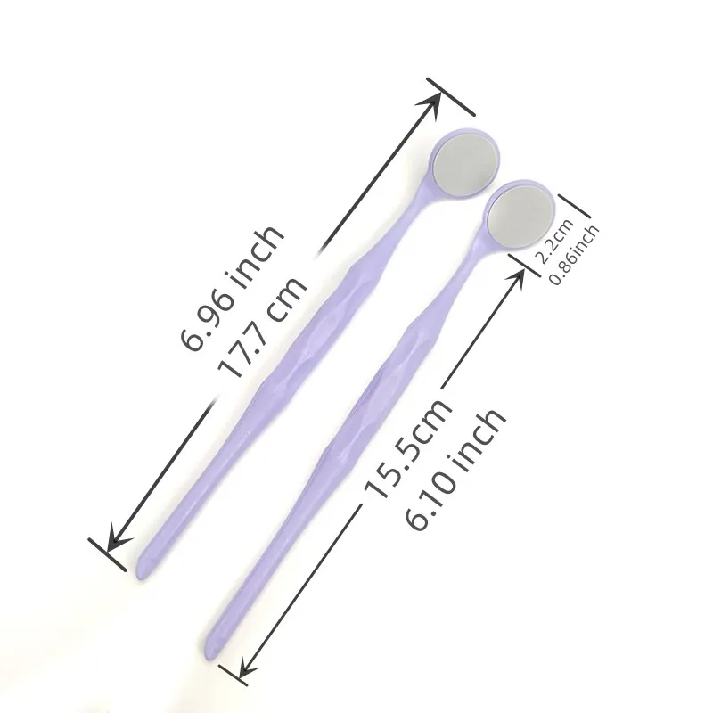 2 pçs dental dupla face espelho oral espelhos de exame oral autoclavável lente de aço inoxidável acessórios de ferramenta de odontologia