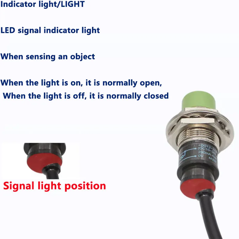 PR18-8DN Inductive Proximity Sensor switch NPN 3-wire NO 10-30VDC Detection distance 8MM