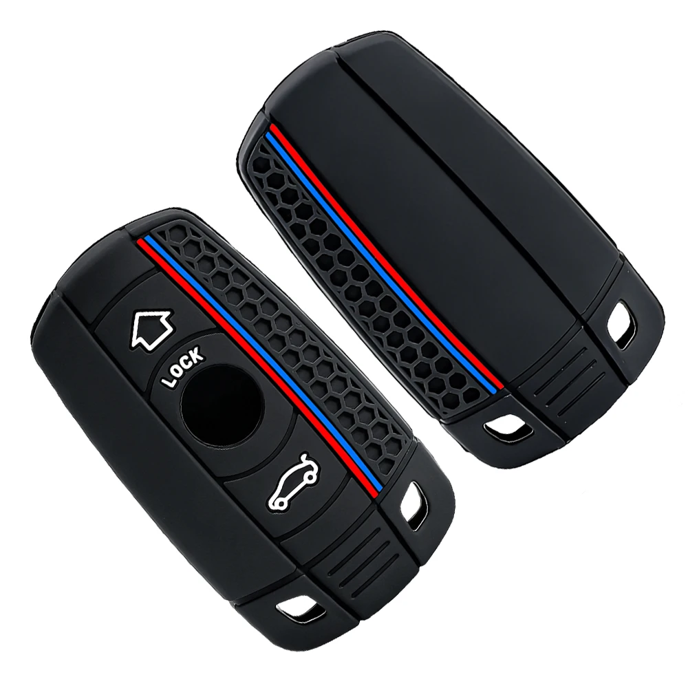 Silicone Car Key Case Cover For BMW E60 E61 E70 E81 E87 E90 E91 E92 X1 X5 X3 1 3 5 6 Series Z4 Key Protector Shell Accessories image 5