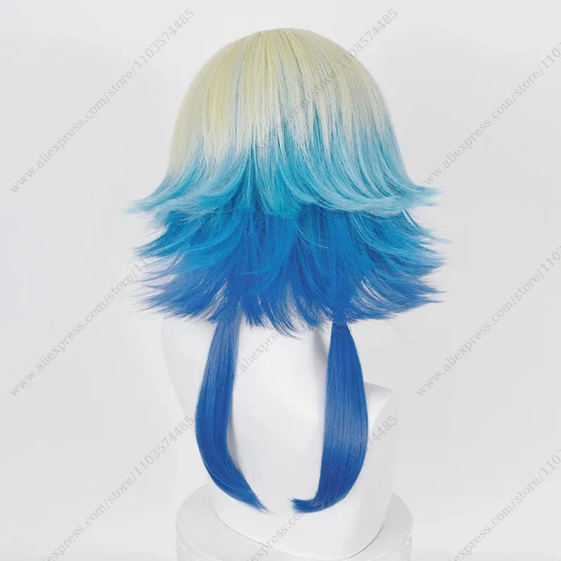 Аниме Майкл Кайзер Косплей Парик 55 см Длинные разноцветные термостойкие синтетические волосы