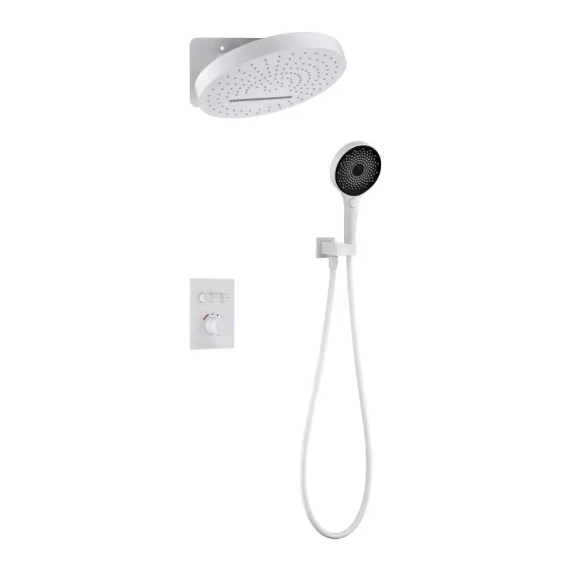 Brass stainless steel square multi-modern contemporary hotel thermostatic shower unit bathroom shower room more than 5 years
