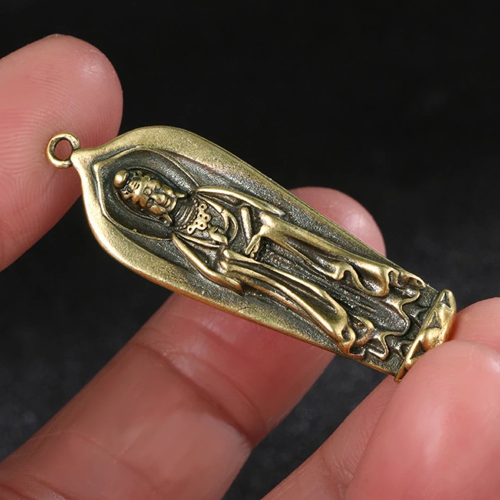 

2 Pcs Vintage Jewelry Diy Brass Pendant Retro Key Chain Decor DIY Craft Brass Craft Pendant Bracelet Accessories