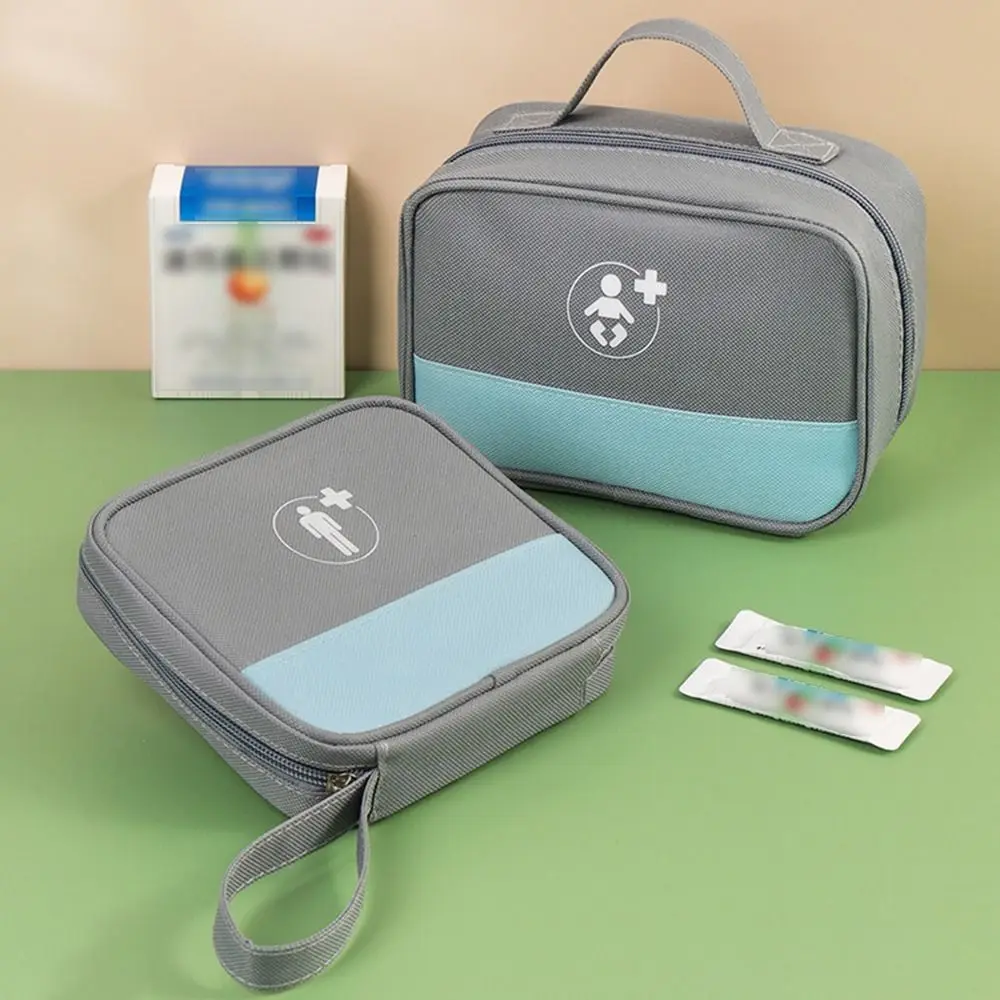 

Multicompartment Family Pill Bag Portable Ultra-Compact Emergency Aid Kit Moisture-proof Waterproof Medicine Organizer Box