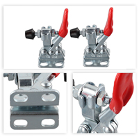 2PCS Holding Capacity Toggle Clamp GH-201 Quick Horizontal Clip Release Tools Horizontal Iron / Galvanized Toggle Clamp Hardware