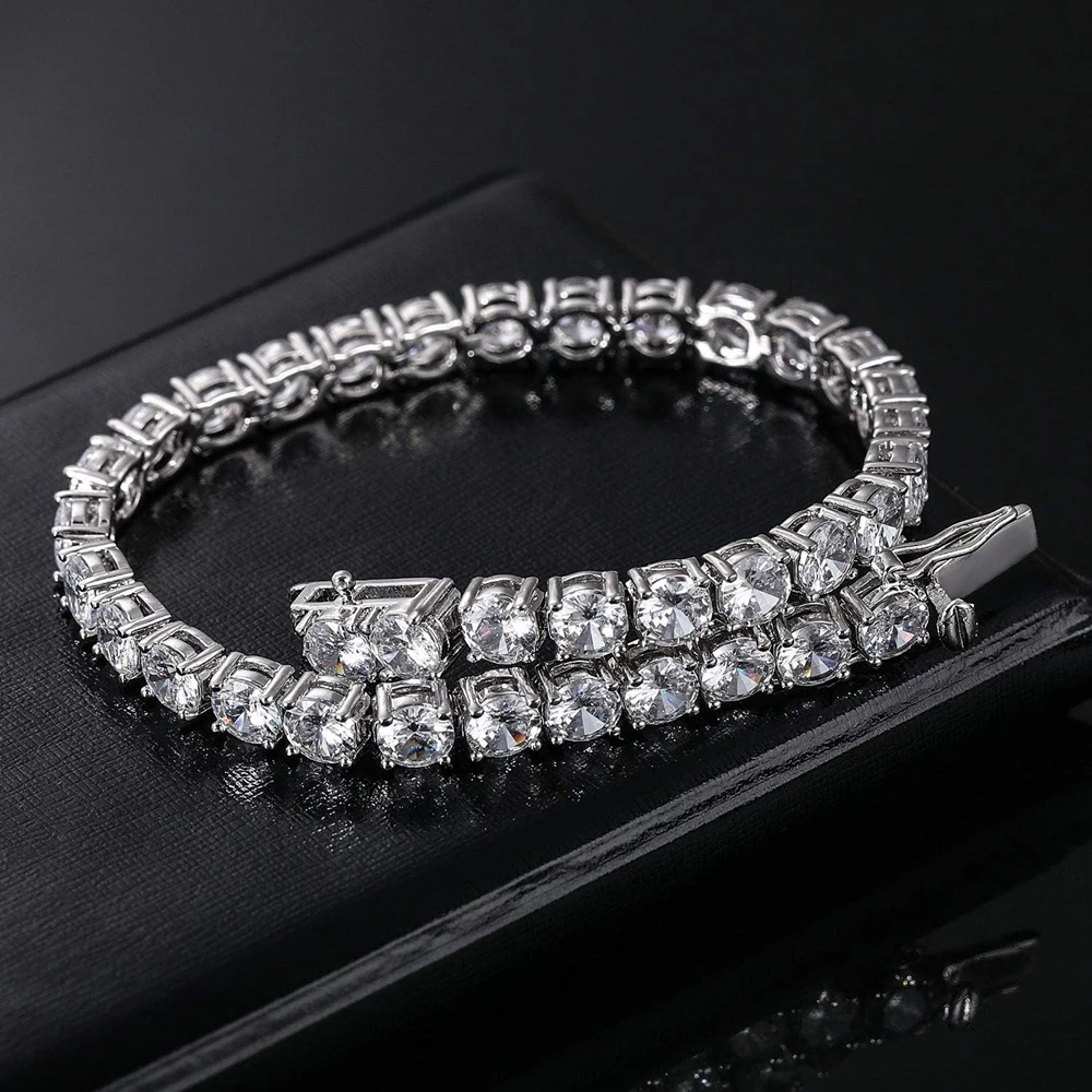 공장가 3/4/5/6.5mm 모이사나이트 테니스 팔찌  - Moissanite Tennis Bracelet 925 Sterling 리뷰 및 가격