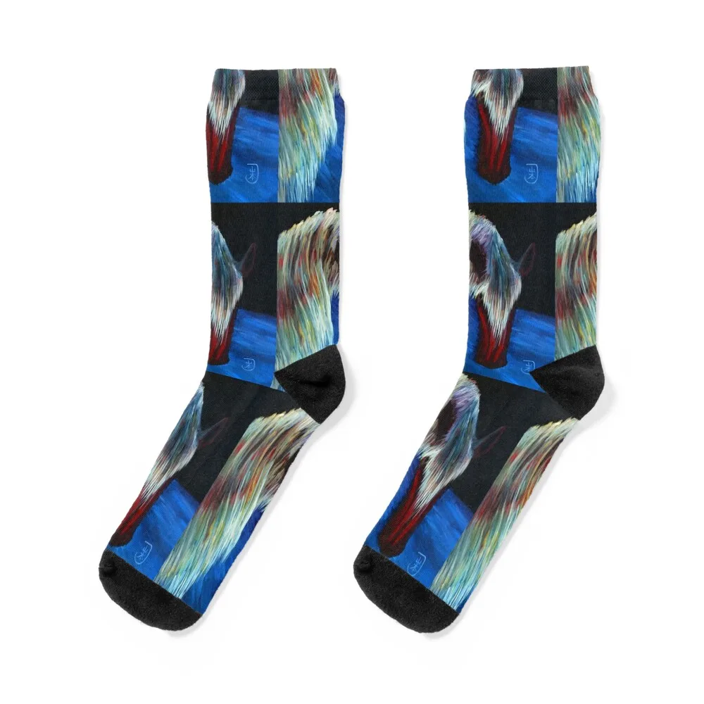 

Abstract Horse Head in Bold Colors, Majestic Wild Horse, Colorful Horse Artwork, Horse Lover Gifts, Equestrian Gifts Socks