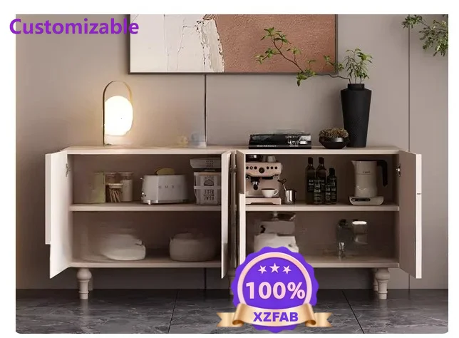 Factory Direct 2026 Wall-mounted sideboard with integrated storage cabinet Living room entryway storage cabinet Large-capacity
