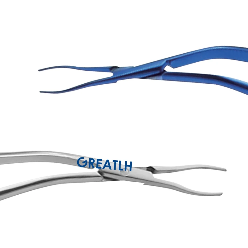 Pince à Paupières Incurvée en Titane et Acier Inoxydable, Générateur de Micro Dansant