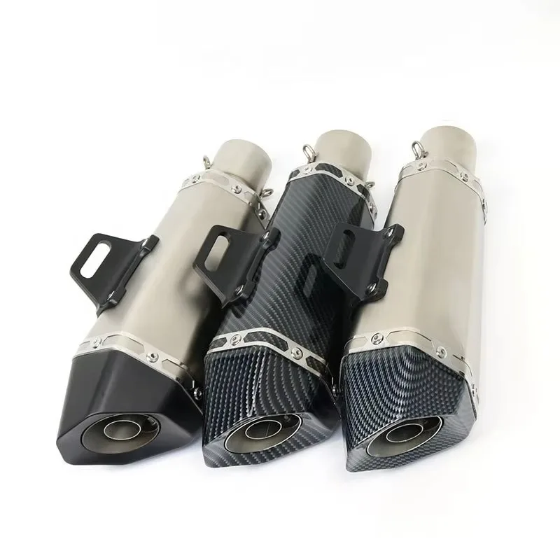 

SXLL Aluminum alloy stainless steel motorcycle exhaust pipe muffler tube CB400 R6 GN125