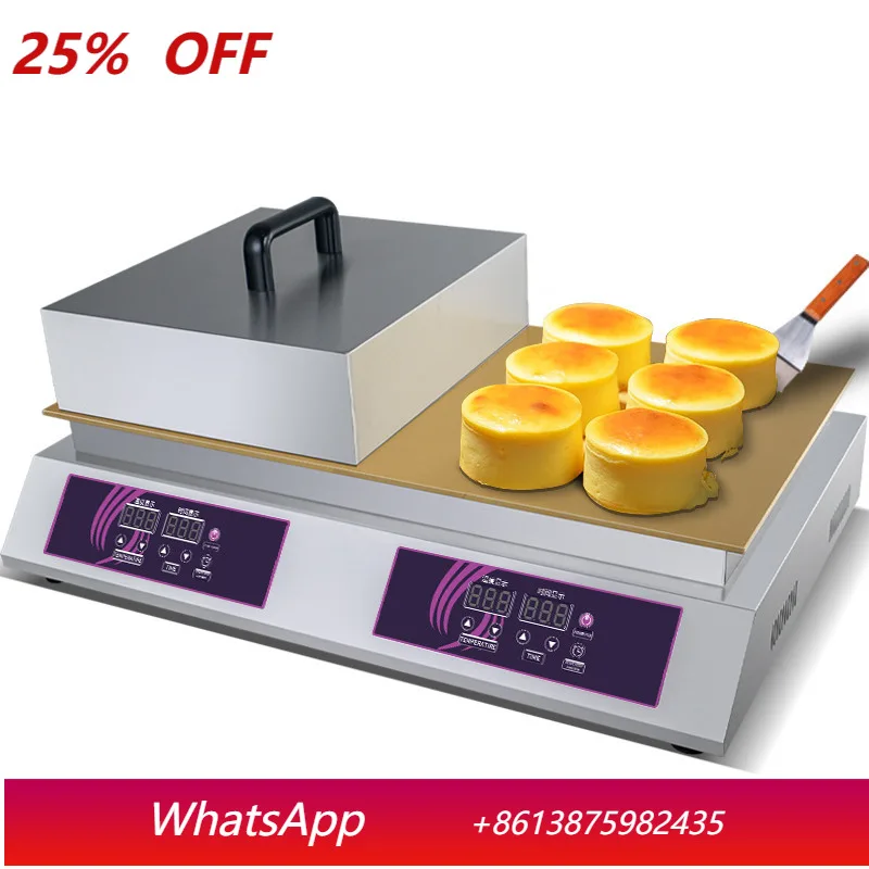 

YJQ commercial soufflé machine pure copper thickened grilling plate numerical control constant temperature pancake machine