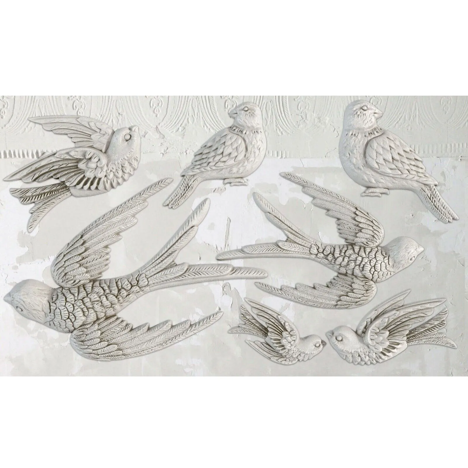 Birds，Swallows Silicone Mold Fondant Cake Decorating Silicone Mould Clay, Gumpaste Sugarcraft Chocolate Baking Tool Kitchenware