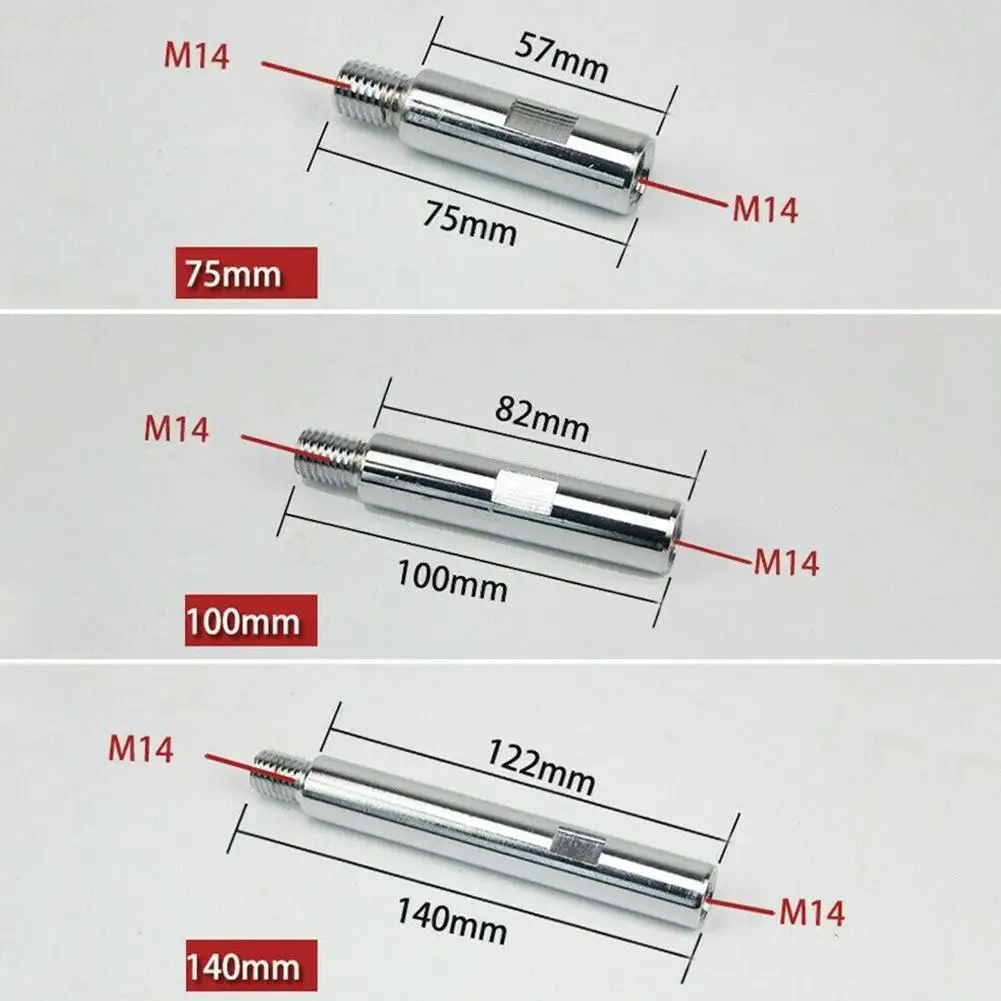 angle grinder extension connecting rod M14  Thread Adapter  extension shaft Arm 3 4 5.5 inch  Polishing Pad Grinding Connection