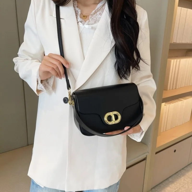 

Jk Bag Adjustable Design Graceful Classic Students Cross Body Bag Maillard Style Casual Underarm Convenient