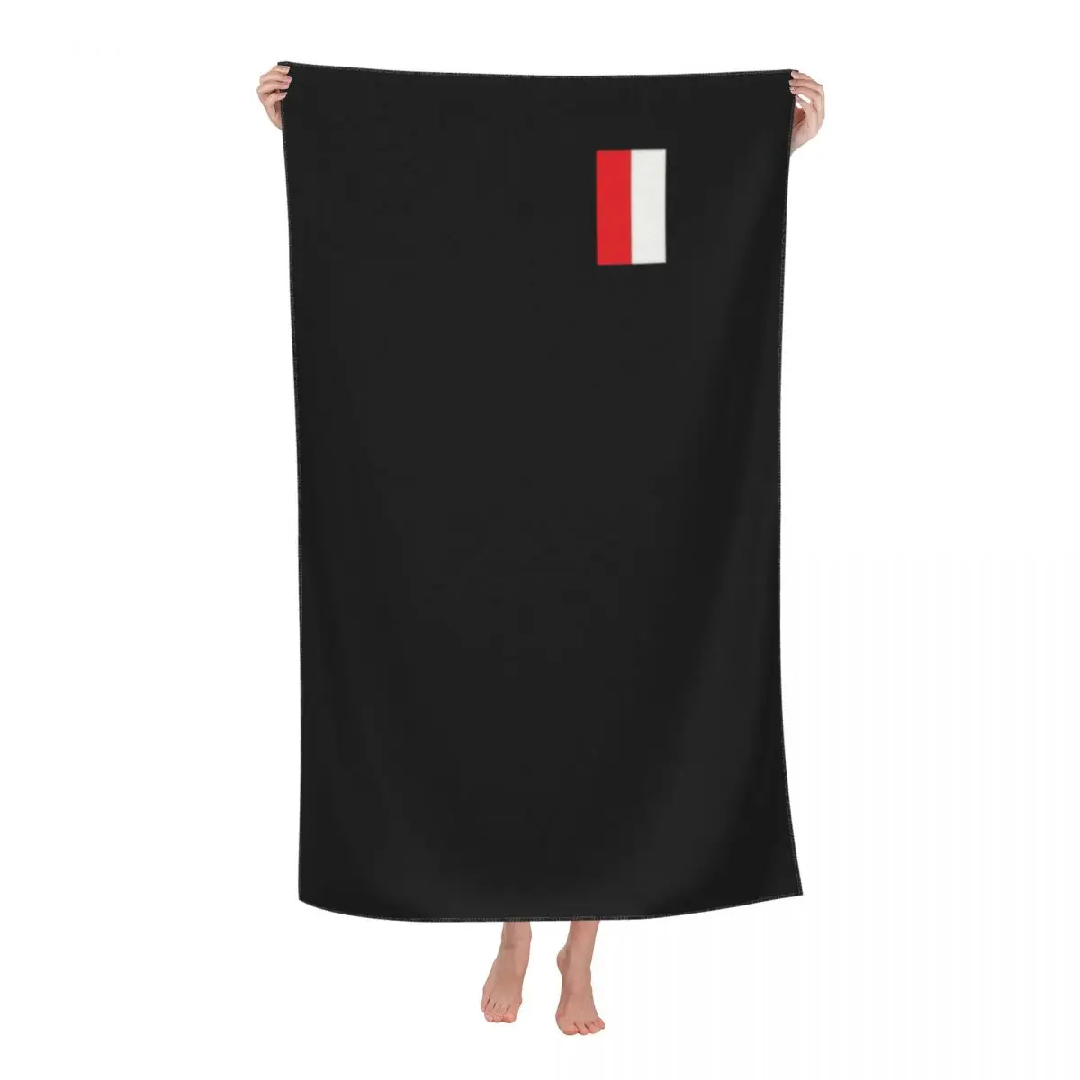 Customized Flag Of Poland Beach Towel Quick Drying Polska Polish Patriot Super Soft Microfiber Shower Sauna Towels