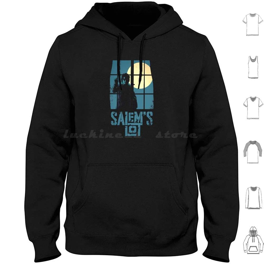 Salem's Lot-Stephen King Sudaderas con capucha Manga larga Salems Lote Stephen King Horror Vampiros Gótico Retro 70s Maine Salem