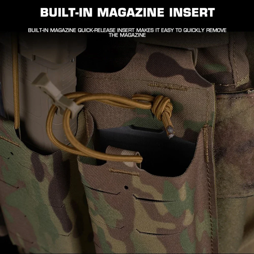 FCPC V5-Stil Taktische Plattenträgerweste – MOLLE Modulare Jagd- und Airsoft-Weste mit Utility-Tasche auf der Rückseite – Detail 9