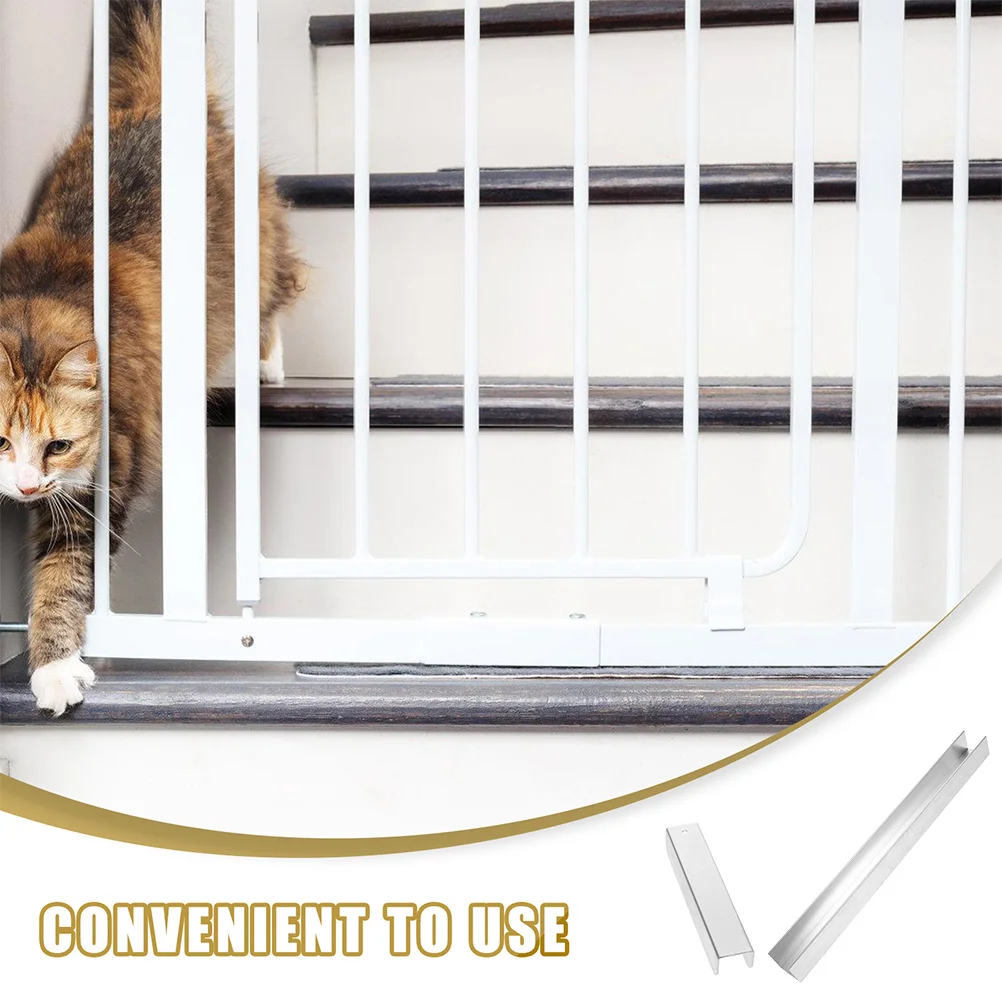 2Pcs Tor Verstärkung Teile Kit Baby Tor Nut Armaturen Treppen Sicherheit Zaun Tür Barriere Kind Haustier Schutz Hardware