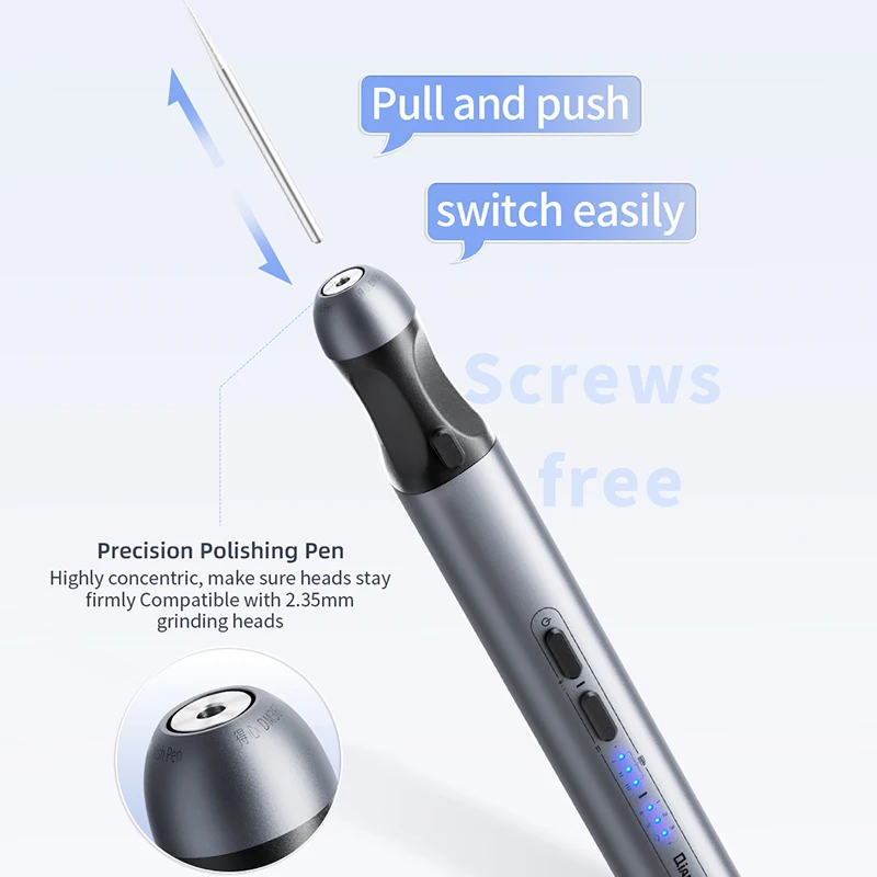 Qianli bolígrafo de pulido eléctrico inteligente para placa base de teléfono móvil, Chip IC, rectificado, perforación, corte, tallado, herramientas de reparación