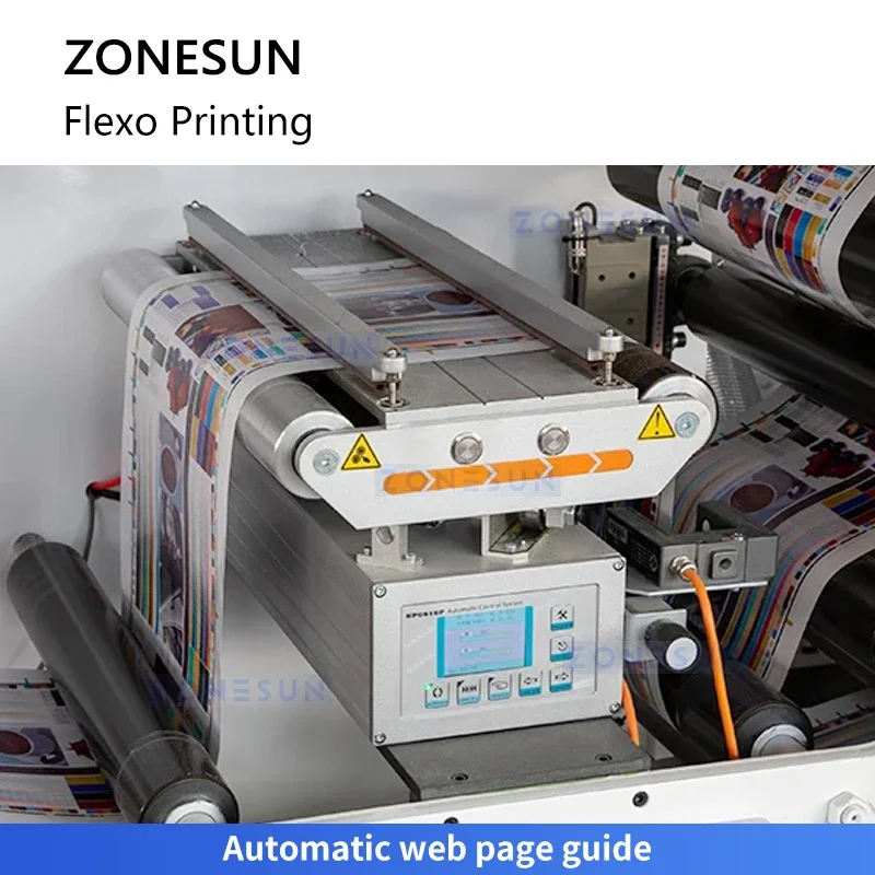Zonesun ZS-RY4 Flexographic Printing Machine Flexo Press Flexo Label Printing Machine 4 Color Flexo Printing Machine