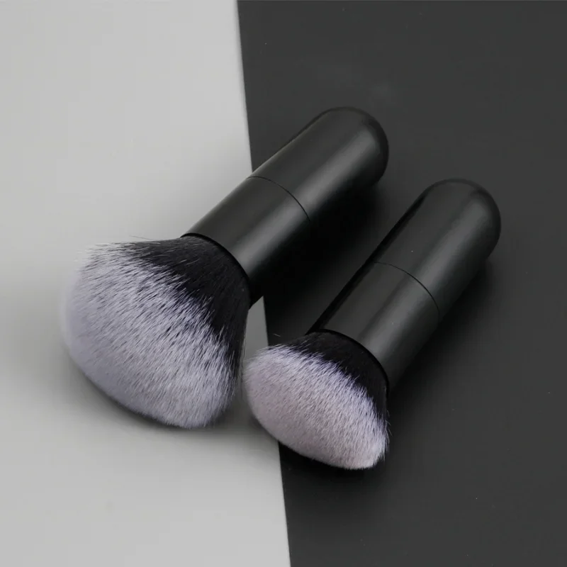 Large Round Handle Powser Brush Black Makeup Brushes Fluffy Soft Professional Powder Foundation Blush Brush Cosmetic Accessories