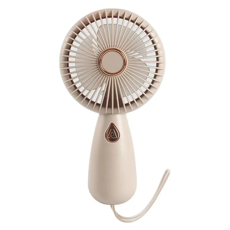 Handheld Mini Fan Portable USB Charging Convenient Creative Small Fans With Colorful Light Pocket Hand-held Fan For Outdoors