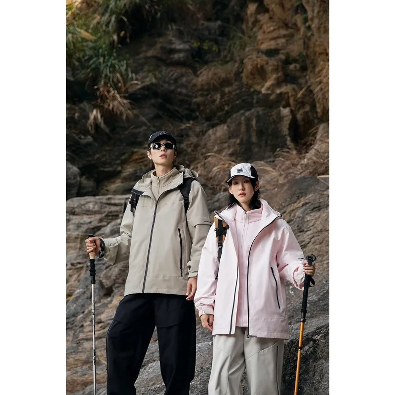 

2024 New Autumn Unisex 3-in-1 Jacket Waterproof Windproof Thickened Warm Premium Hardshell Parka