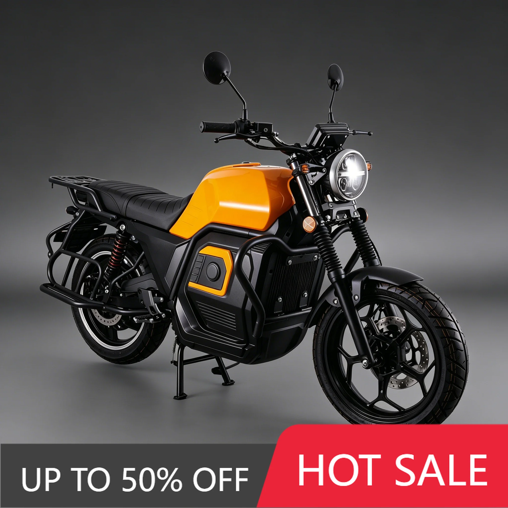 RRE High load 160 kg 3000 watts 72 volts fast charging 80 kilometers battery life retro electric motorcycle