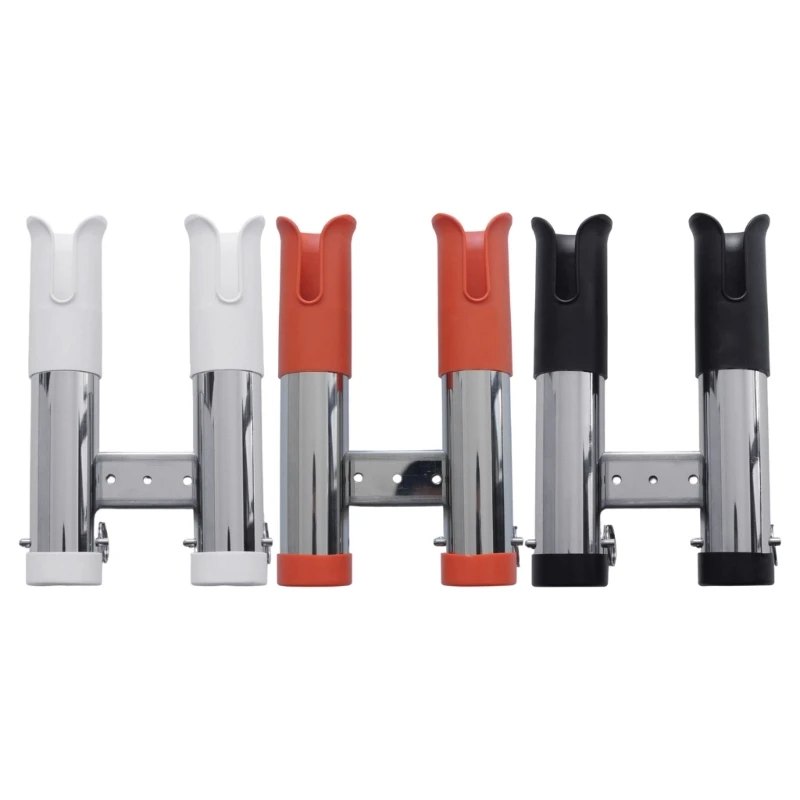 D5BE Clamp On Fishing Rod Holder Fishing Rod Stabilizer Stainless Steel Mounting System For Boating