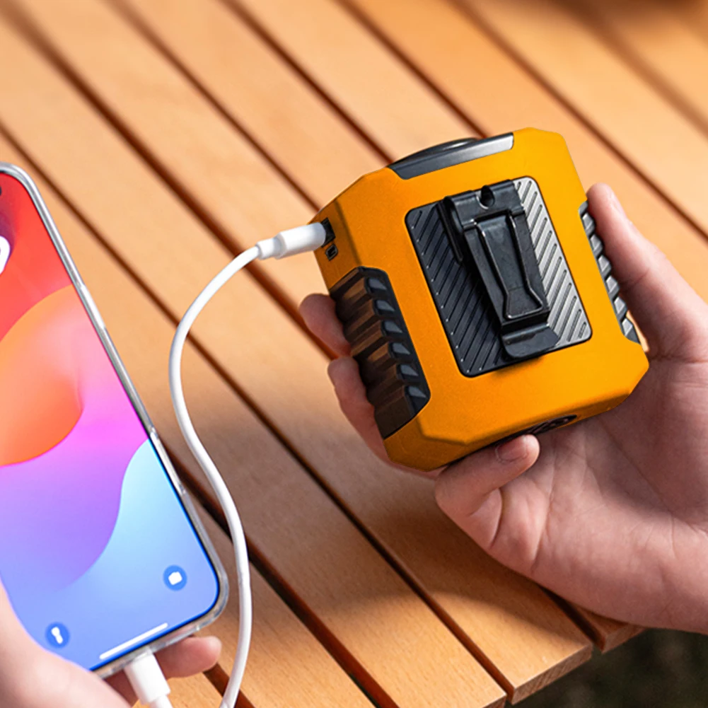 

Портативный поясной вентилятор емкостью 8000 мАч с блоком питания Вентилятор без рук Type-C Перезаряжаемый охлаждающий вентилятор с сильным воздушным потоком для работы на открытом воздухе