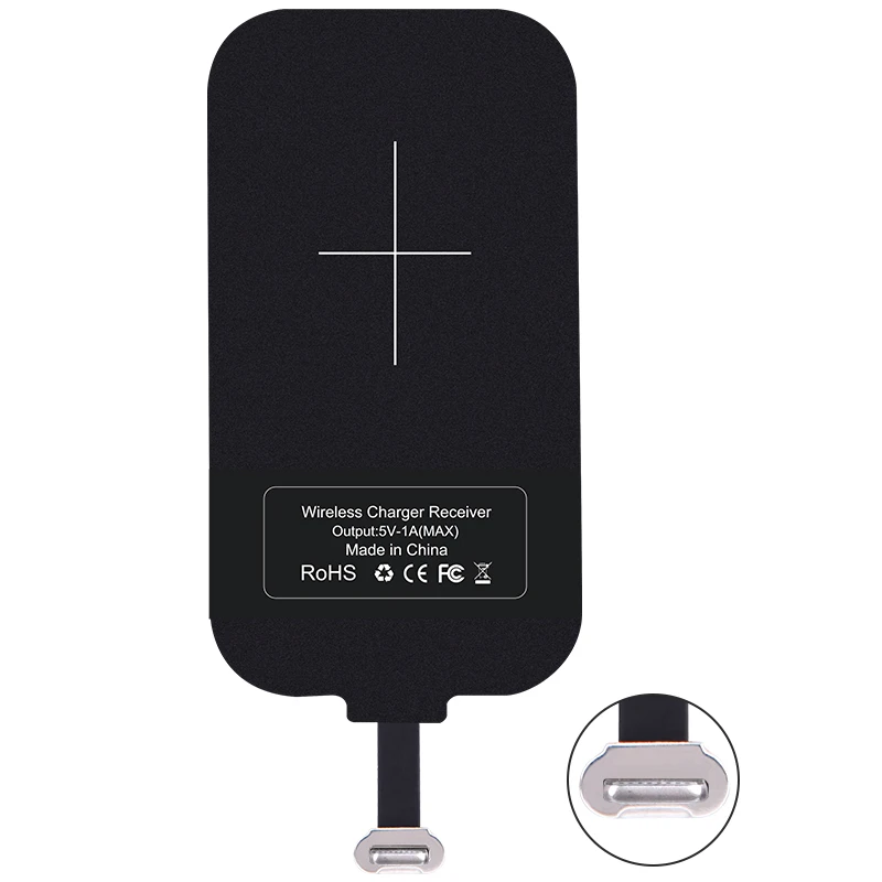 Penerima Pengisi Daya Nirkabel Universal NILLKIN, Ramping 0.3Mm, Steker Berlapis Emas Antigores, Pengisi Daya Qi Portabel untuk Semua Ponsel