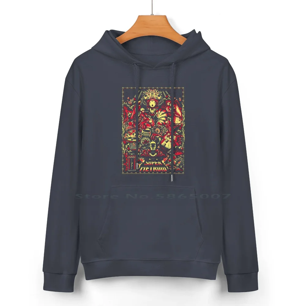 Super Metroid Legacy-Type B Cotton Hoodie Sweater 24 Colors Snes Super Metroid Super Entertainment System Metroid Prime 4