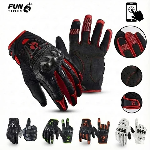 AIR Bomber Gloves Motocross Guantes MX BMX Dirt Bike Off-road Moto Enduro Riding Cycling ATV UTV Luvas For Men Touch Screen