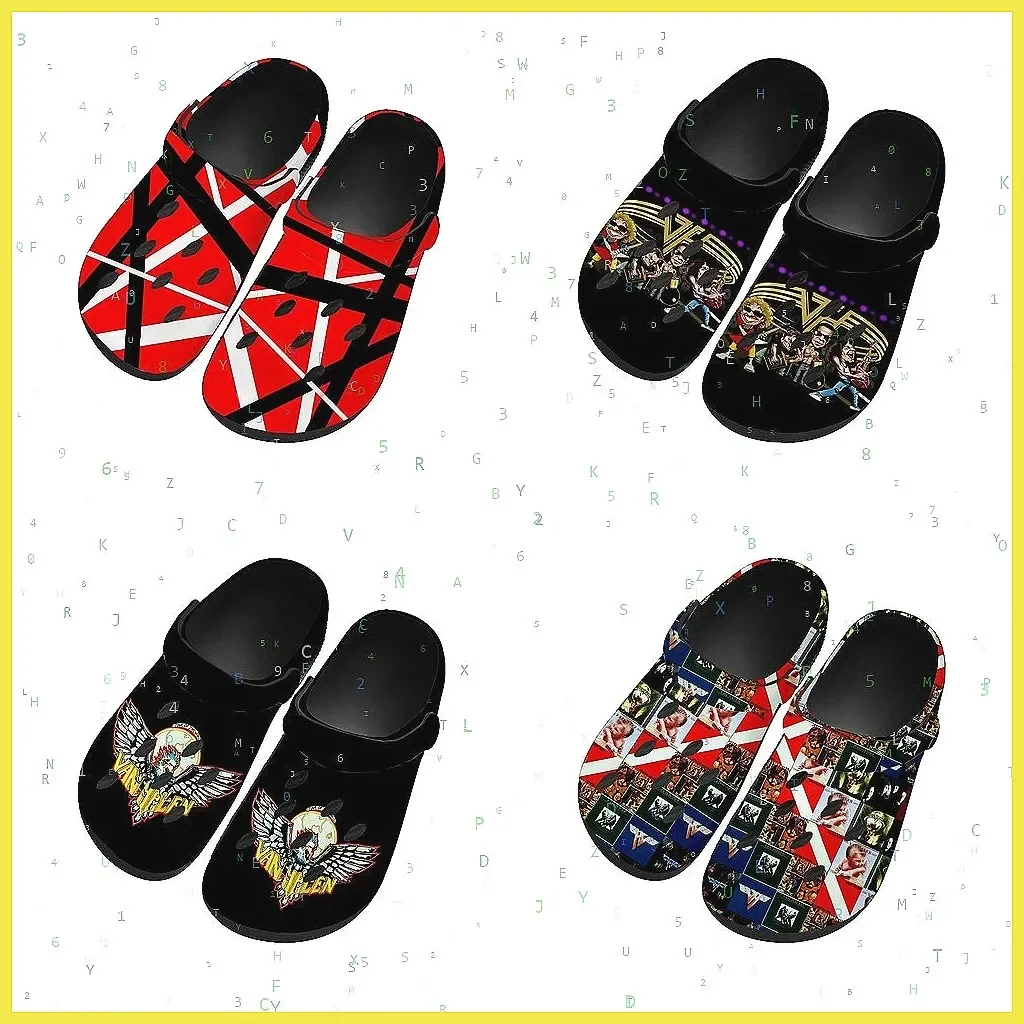 

Van Evh 5150 Women's Breathable Water Shoes - Summer Beach Garden Clogs with Stripes Design