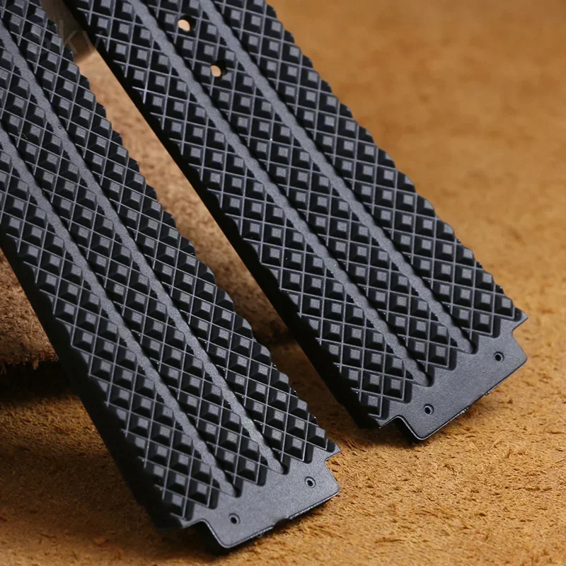 عالية الجودة سيليكون حزام ساعة مقاوم للماء الكلاسيكية الانصهار الانفجار الكبير المطاط الرجال 26*19 مللي متر 24*17 مللي متر اكسسوارات ل Hublot Yubo