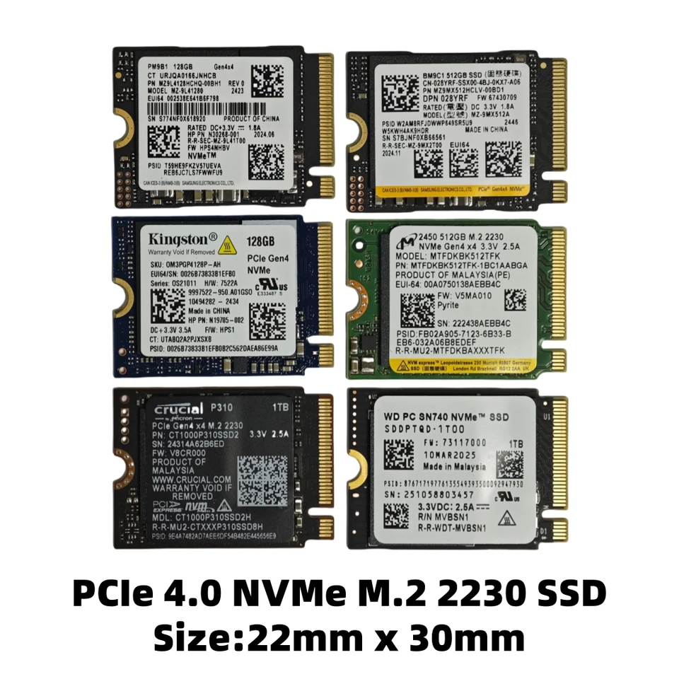 OEM PCIe 3.0/4.0 NVMe M.2 2230/2242 Samsung BM9C1/PM9B1 Internal