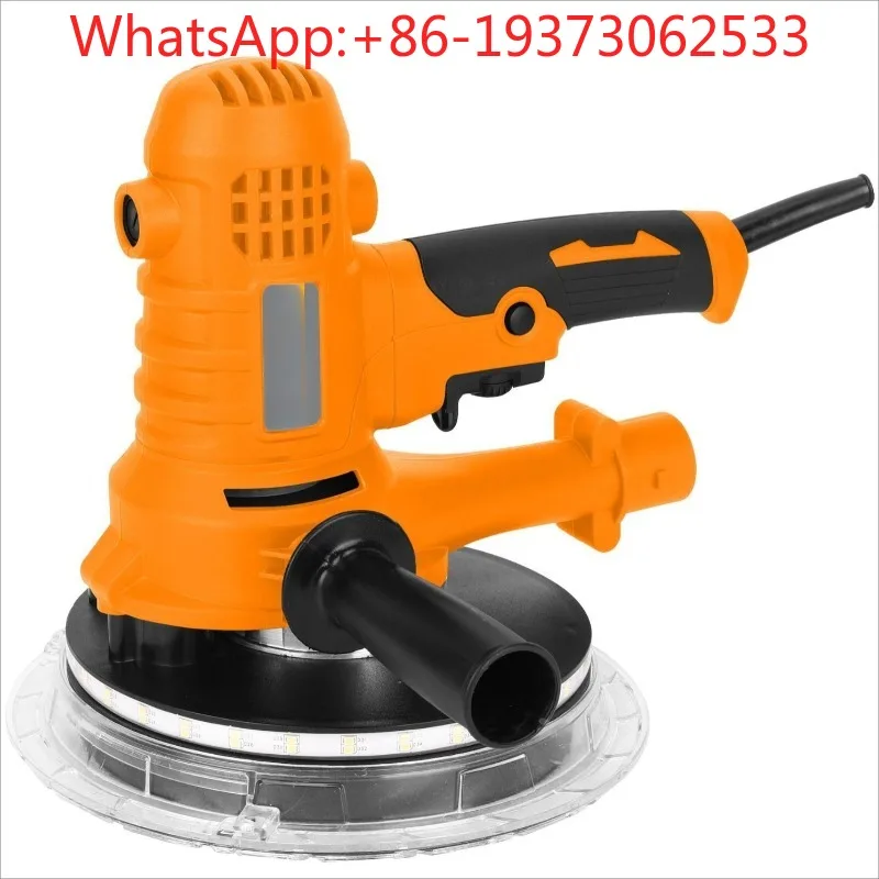 180MM Wall Grinder Wall Putty Grinder Sandpaper Machine Self-vacuuming Long Pole Wall Grinder with Lamp