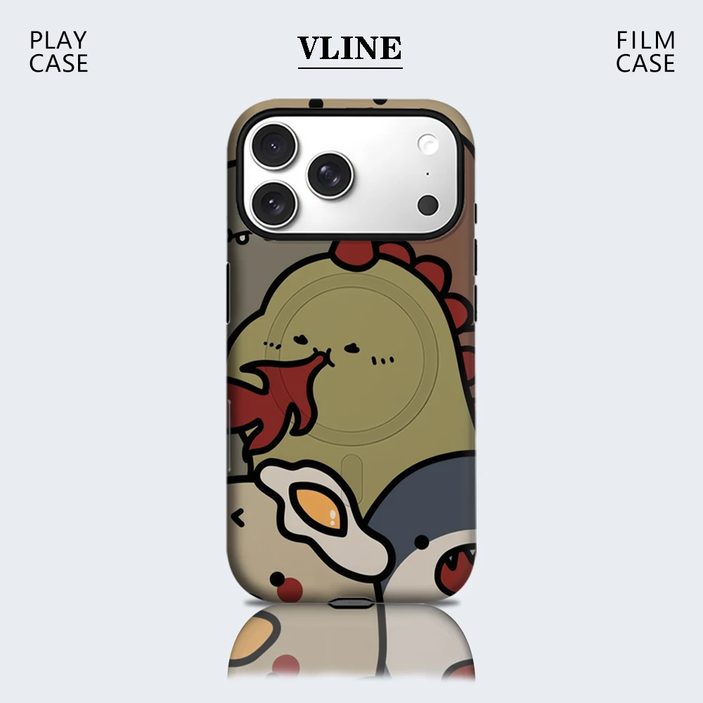 

Cute Monster Cluster Phone Case for Magnetic Phone Case for IPhone 17 16 15 14 13 Pro Max Plus Single Double-layer Tough Case
