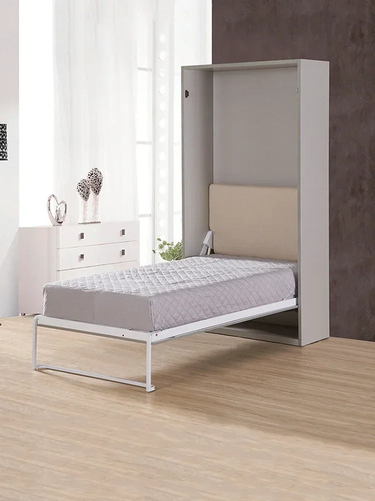 

Multifunctional invisible bed hardware accessories automatic foot forward rollover flap wall cabinet bed frame space