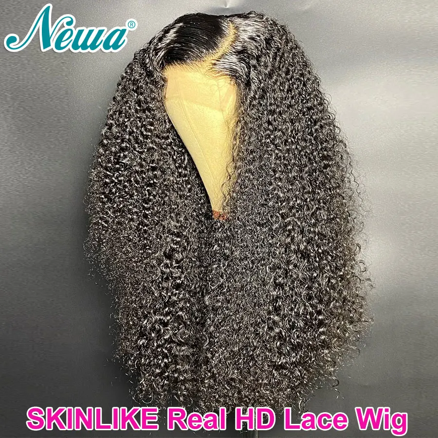 

Newa Hair Curly 5x5 HD Lace Closure Wig Natural Black Human Hair Wig Pre Plucked 13x6 HD Lace Frontal Full Wig Invisible HD Wig