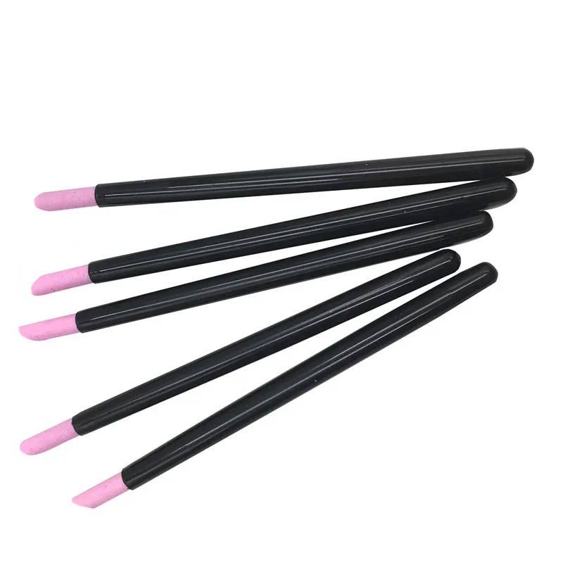 5PCS Quartz Stone Scrub Nail File Rods Cuticle Remover Dead Skin Remover Perfect Gift Lightweight Portable Handy Manicure Tools