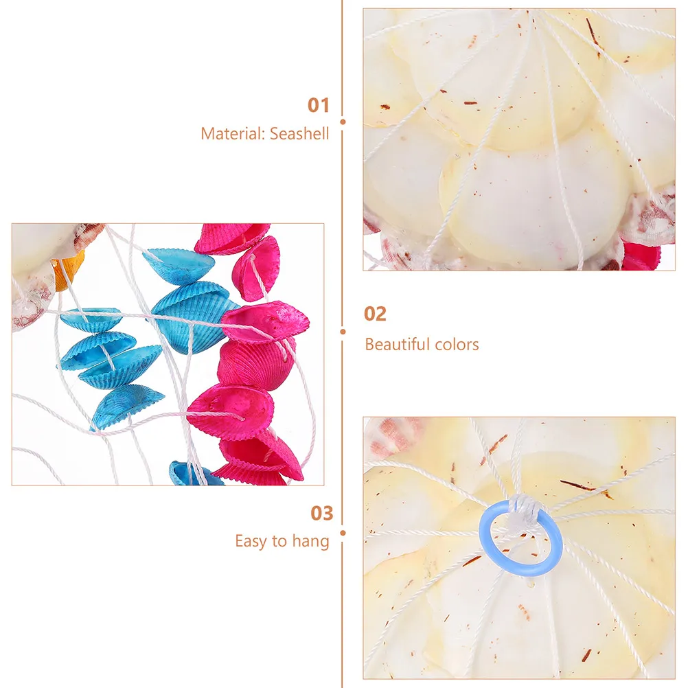 

Shell Wind Chime Chimes Home Colorful Wind-chime Decorate Decorative for outside Indoor Small Lovers