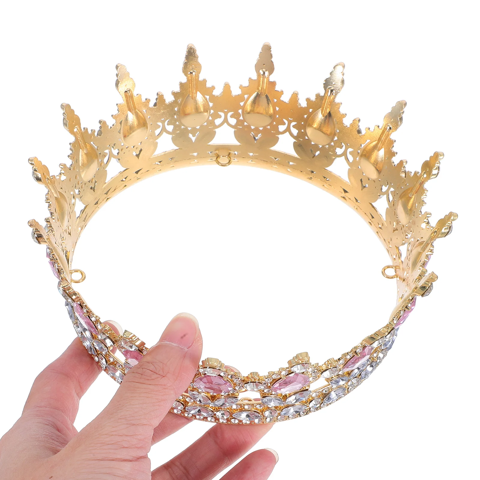 

Bridal Crown Wedding Hair Accessories Women Princess Headpiece Tiaras Sparkling Decorations For Bride Party Festivals Role