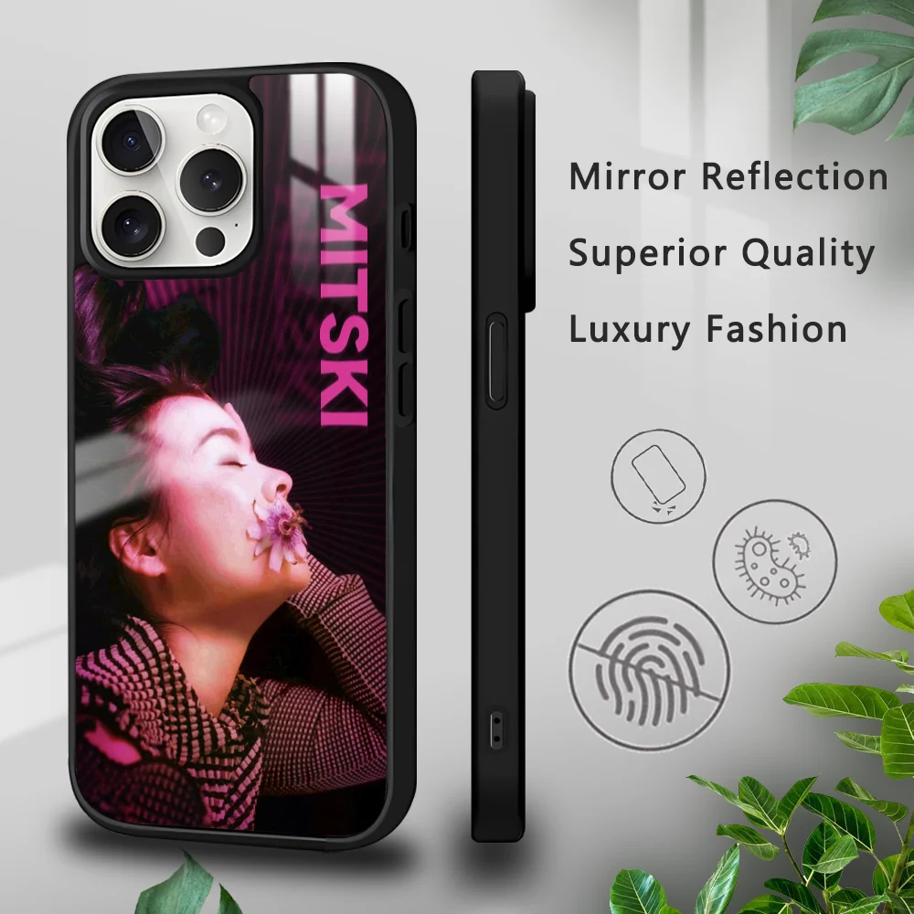 

M-Mitski Singer Phone Case For iPhone 16 15 14 13 12 11 Pro Xs Max Mini Plus Celulares Hard Funda