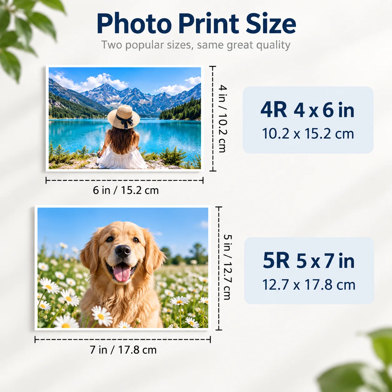 3/6pcs Custom Photo Prints, HD Mobile Printing, 5/6/7 Inch Fuji-Grade Photo Paper for Couples Pets Travel Gifts
