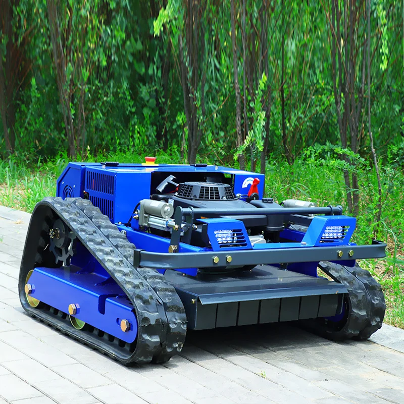 Customized Robotic Lawn Mower with Remote Control Four-Stroke Cycle All-Terrain Grass Cutters Machine for Efficient Lawn Care