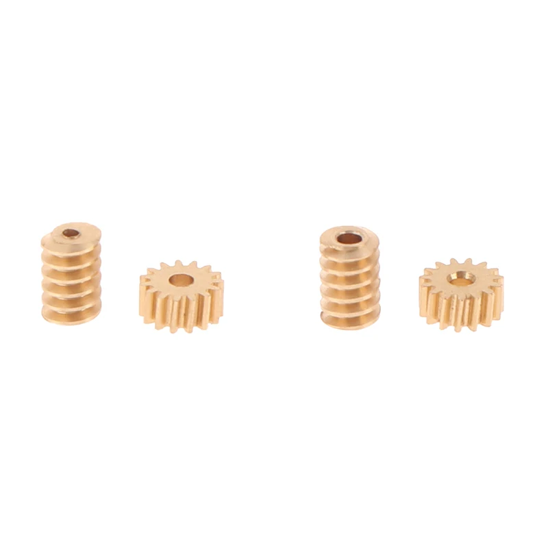 1:87 Modulus 0.2 15T Micro Brass Turbine Worm Static Change Gear Hole Dia 0.8mm/1mm Reduction Pinion Shaft Connector