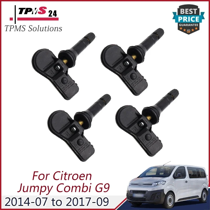 

4 шт. 9808859080 для Citroen Jumpy Combi G9 2014-2017 Jumpy G9 2014-2016 433 МГц TPMS ДАТЧИК МОННИТОРА ДАВЛЕНИЯ В ШИНА 9811764480