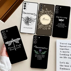 Outlander Sassenach Dragonfly Case For Samsung Galaxy S24 S22 S21 S23 Ultra Note 20 S8 S9 S10 Note 10 Plus S20 FE Cover